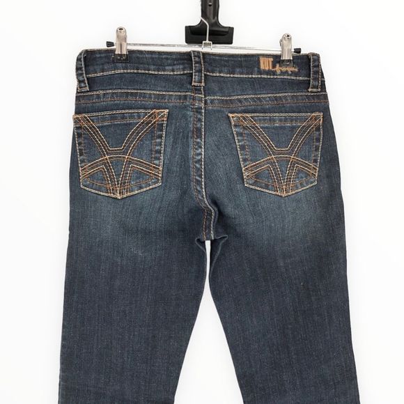 Kut from the Kloth Dark Denim Contrast Stitch Nicole High Rise Bootcut size 4 - Picture 5 of 12